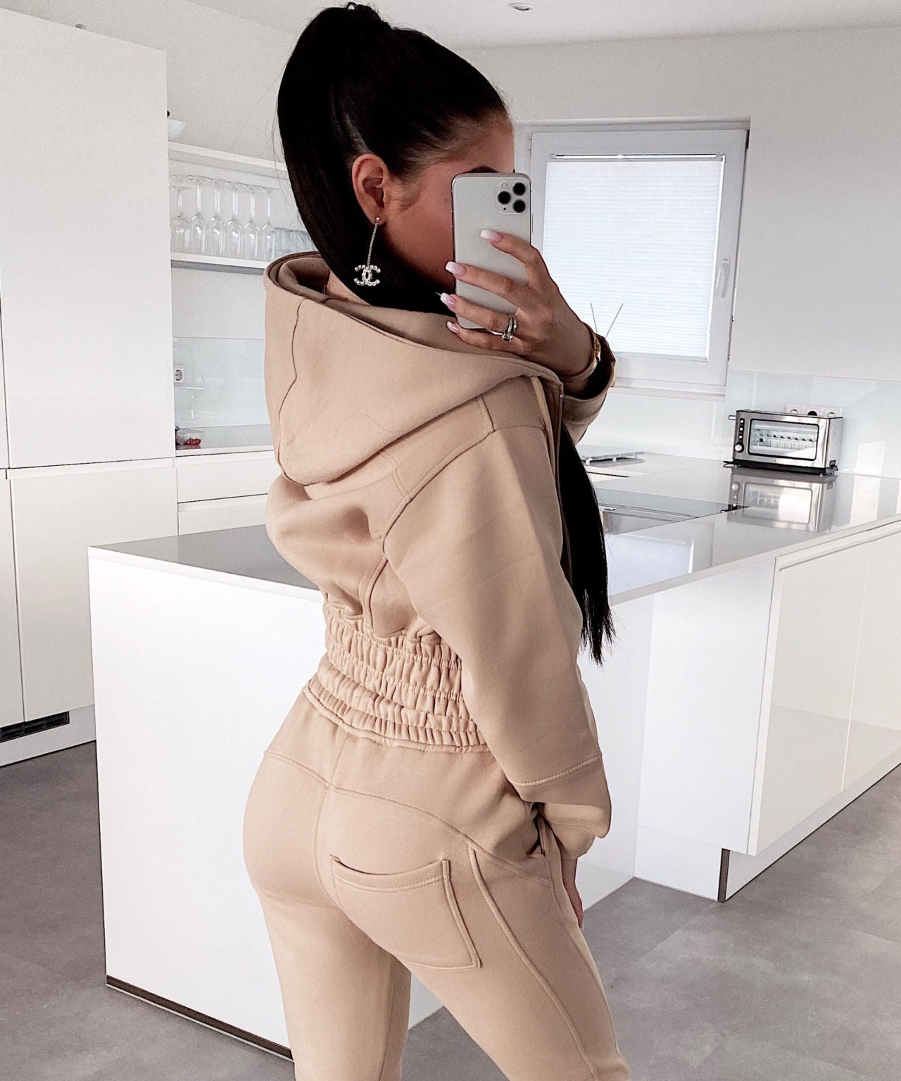 Jogger Set Selena Beige Neu  Ladypolitan - Fashion Onlineshop für Damen   