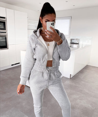 Jogger Set Selena Grau Neu  Ladypolitan - Fashion Onlineshop für Damen   