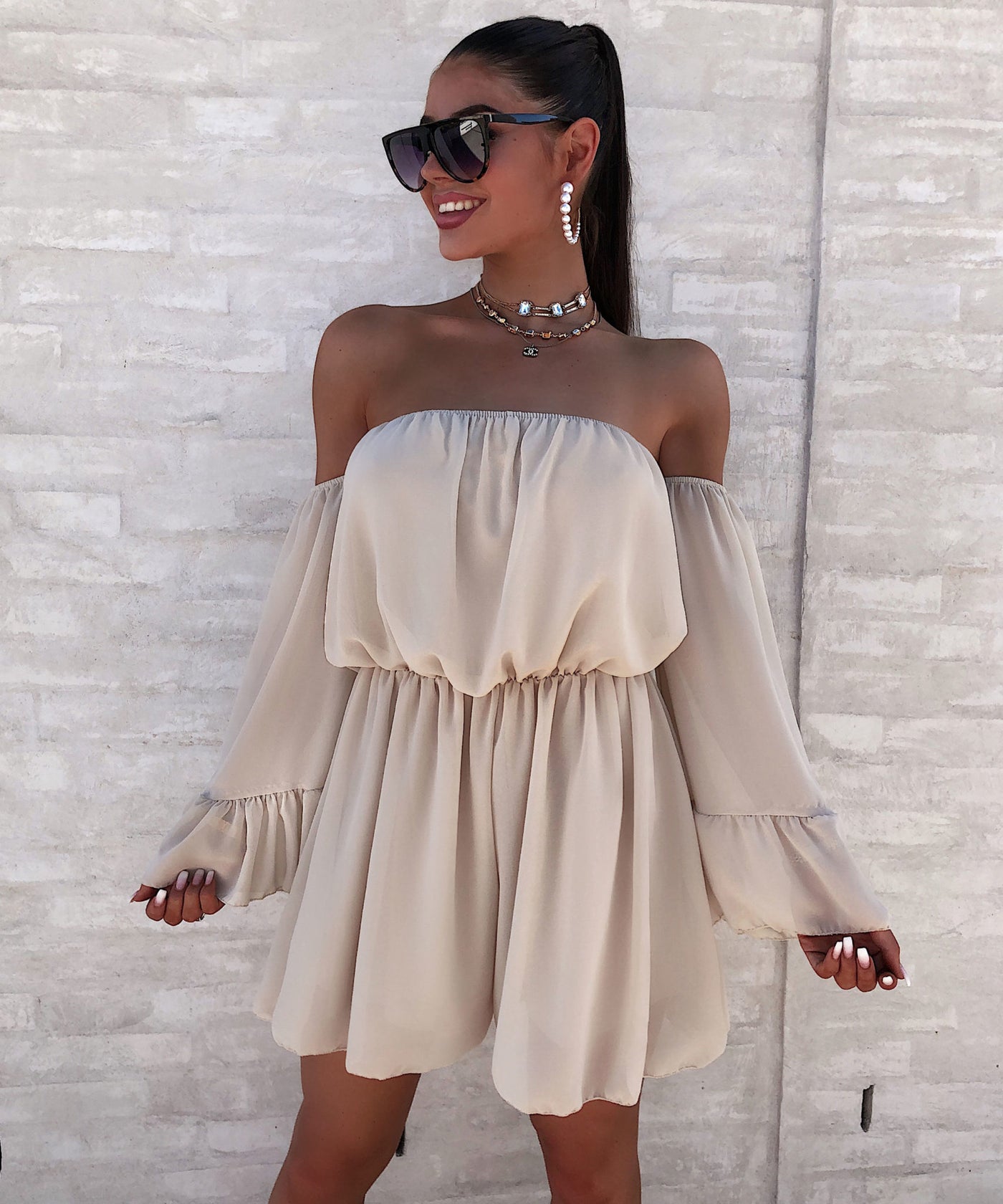 Jumpsuit Isla Beige  Ladypolitan - Fashion Onlineshop für Damen   