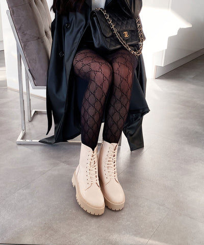 Leder Stiefel Serena Beige  Ladypolitan - Fashion Onlineshop für Damen   