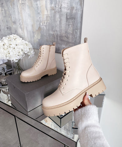 Leder Stiefel Serena Beige  Ladypolitan - Fashion Onlineshop für Damen   