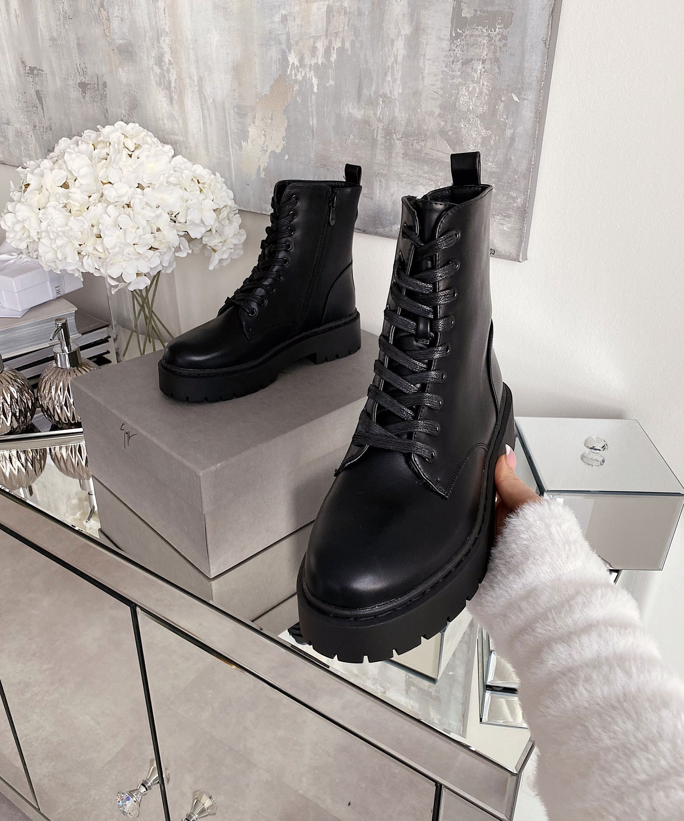 Leder Stiefel Serena Schwarz  Ladypolitan - Fashion Onlineshop für Damen   