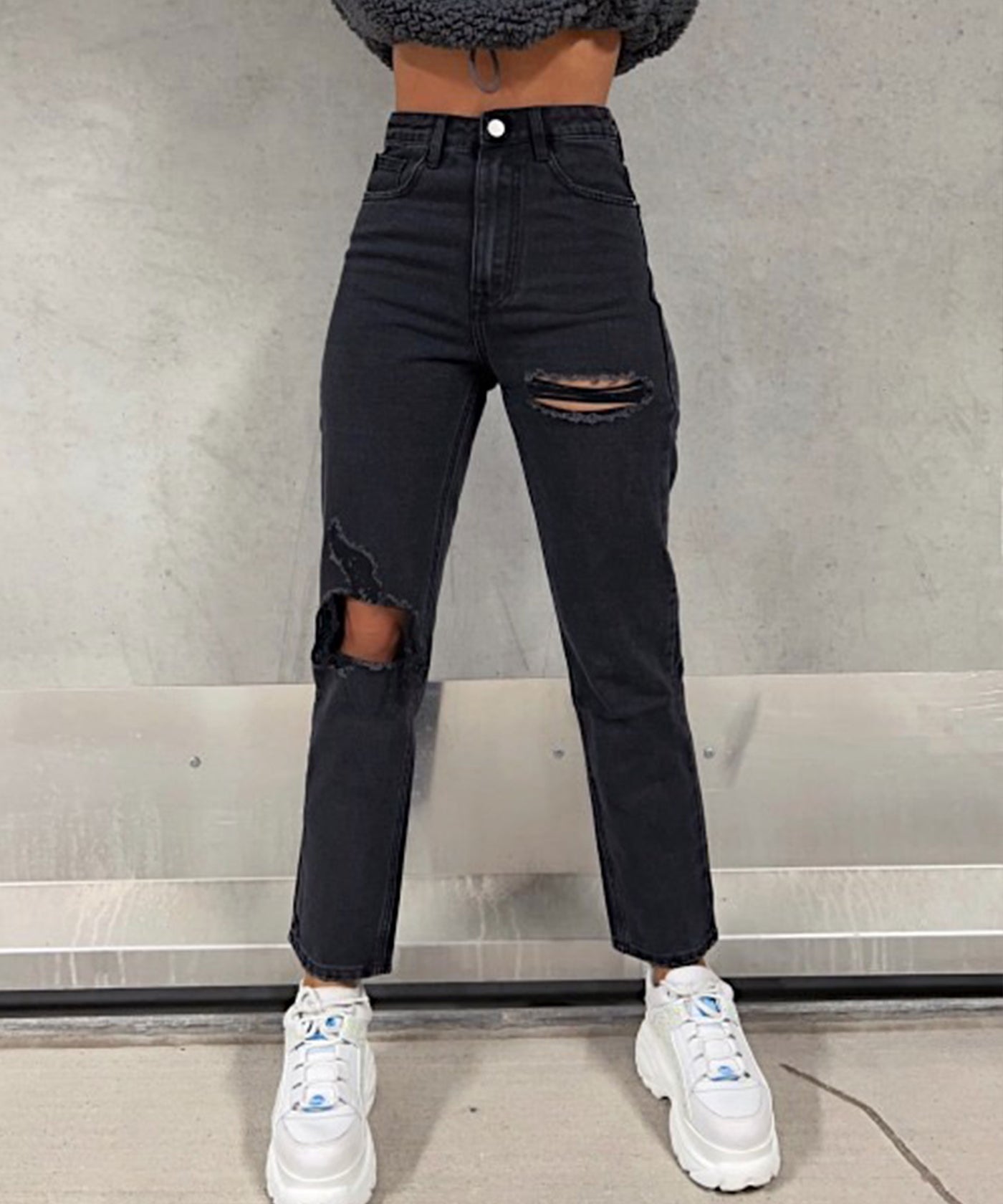 Mum Jeans Alma Schwarz  Ladypolitan ♡   