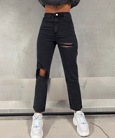 Mum Jeans Alma Schwarz  Ladypolitan ♡   
