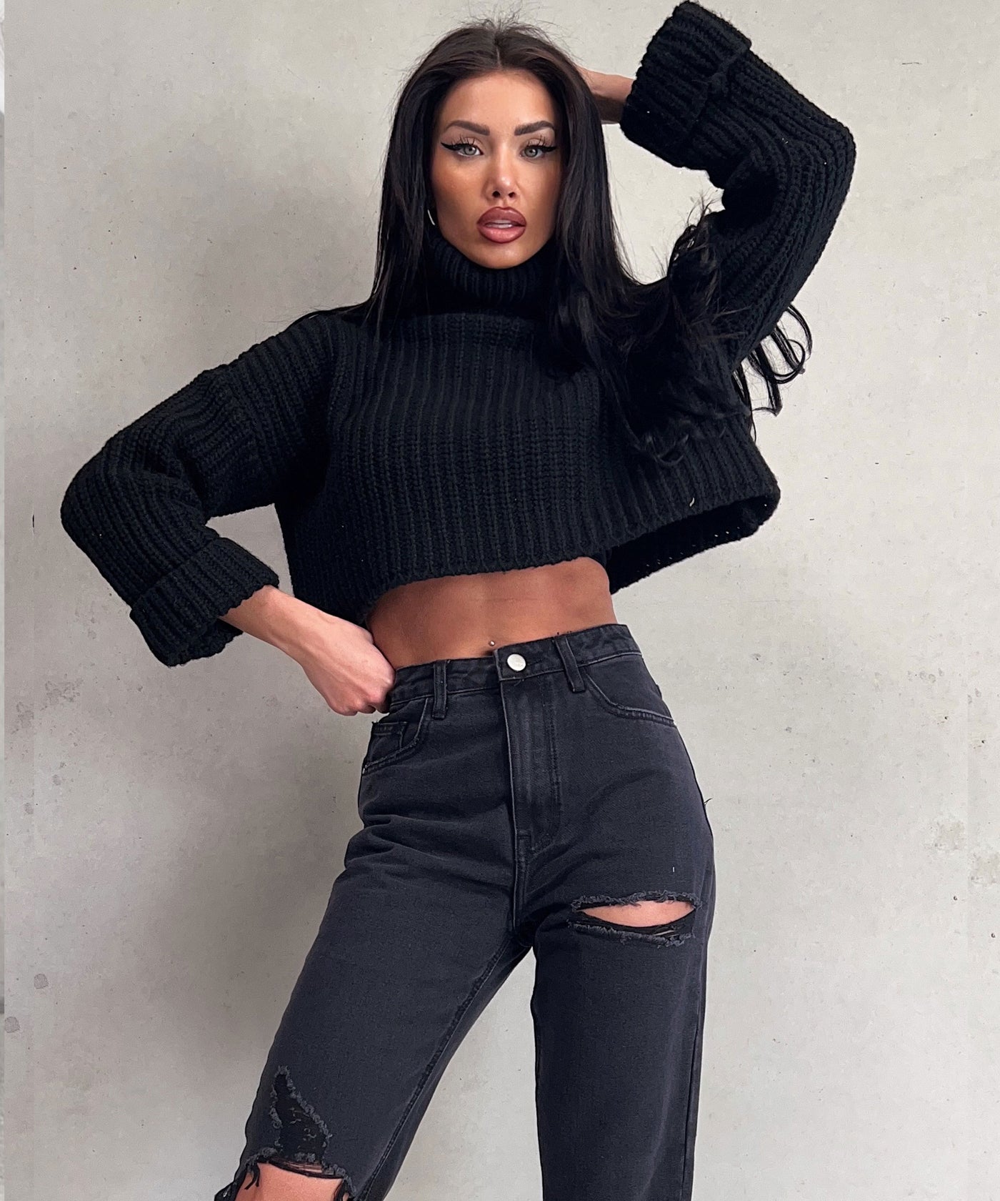 Mum Jeans Alma Schwarz  Ladypolitan ♡   