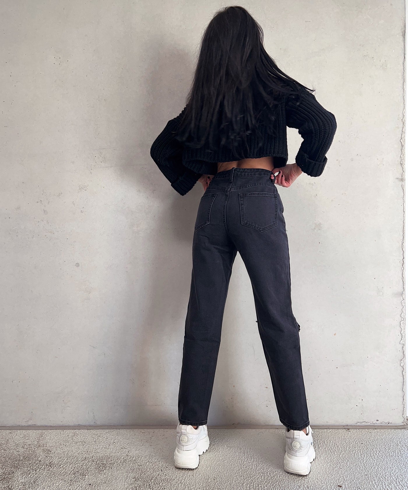 Mum Jeans Alma Schwarz  Ladypolitan ♡   