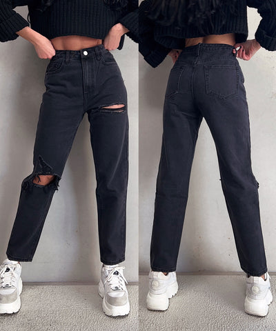 Mum Jeans Alma Schwarz  Ladypolitan ♡   