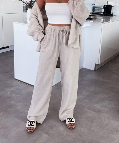 Musselin Hose Abril Beige  Ladypolitan ♡   