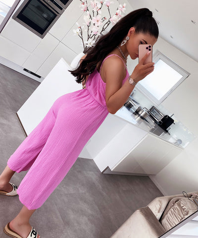 Musselin Jumpsuit Valeria Hellpink  Ladypolitan ♡   