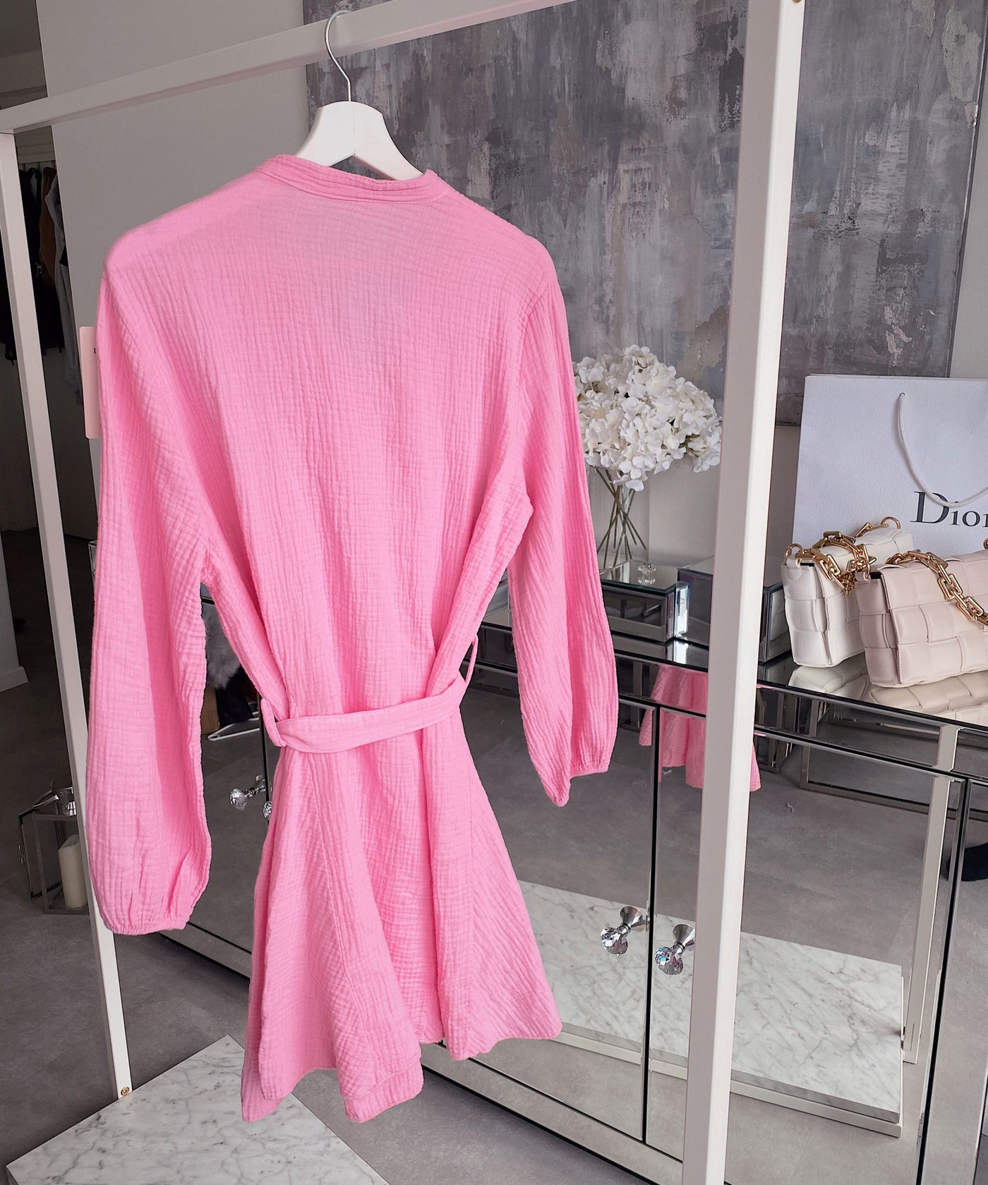 Musselin Kleid Daisy Hellpink  Ladypolitan - Fashion Onlineshop für Damen   