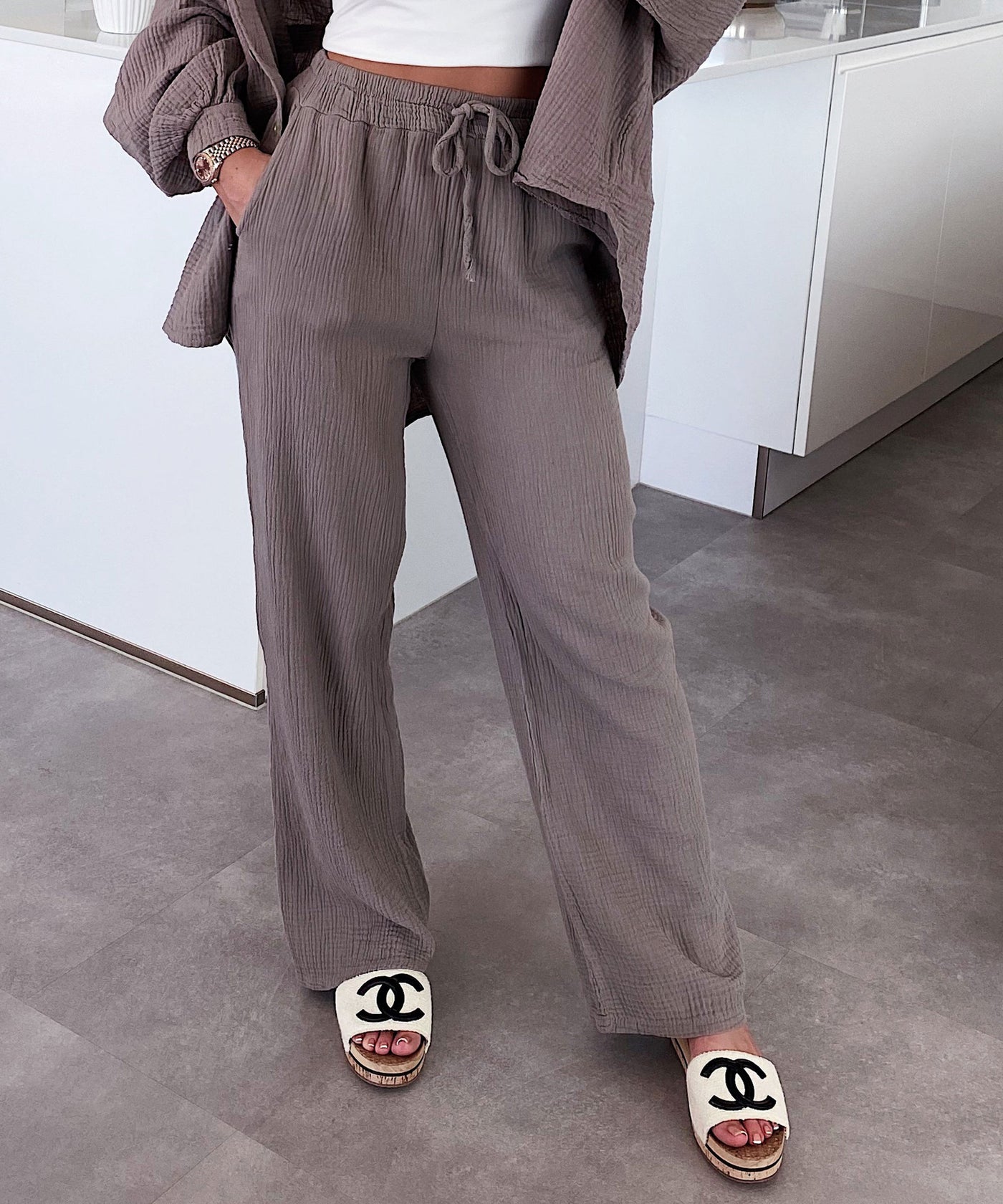 Musselin Set Violeta Taupe  Ladypolitan ♡   
