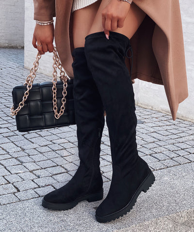 Overknees Laura Flach Schwarz  Ladypolitan - Fashion Onlineshop für Damen   