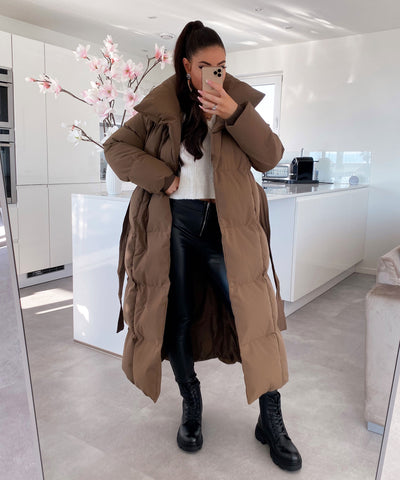 Oversize Parka Kyleih Braun  Ladypolitan - Fashion Onlineshop für Damen   