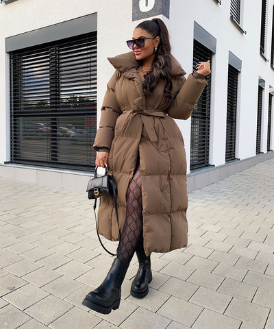 Oversize Parka Kyleih Braun  Ladypolitan - Fashion Onlineshop für Damen   