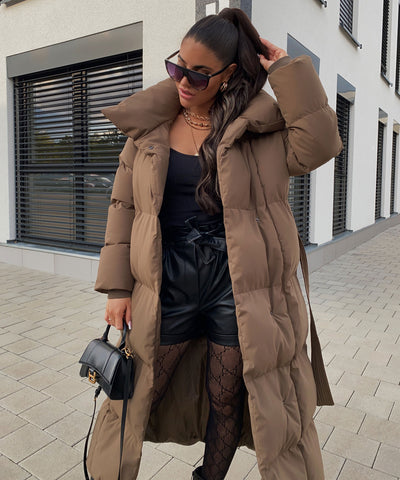 Oversize Parka Kyleih Braun  Ladypolitan - Fashion Onlineshop für Damen   