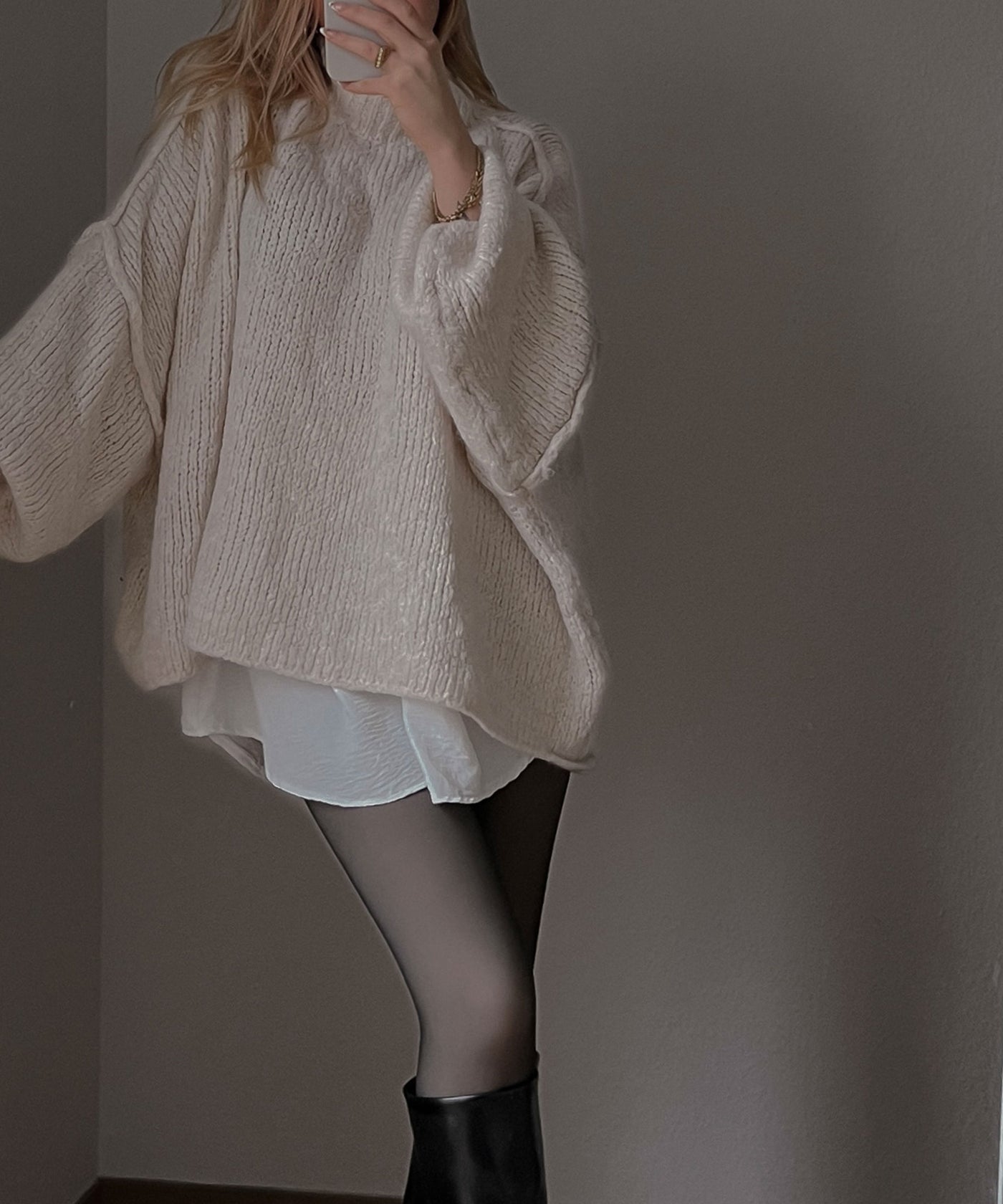 Oversize Pullover Nata Beige  Ladypolitan ♡   