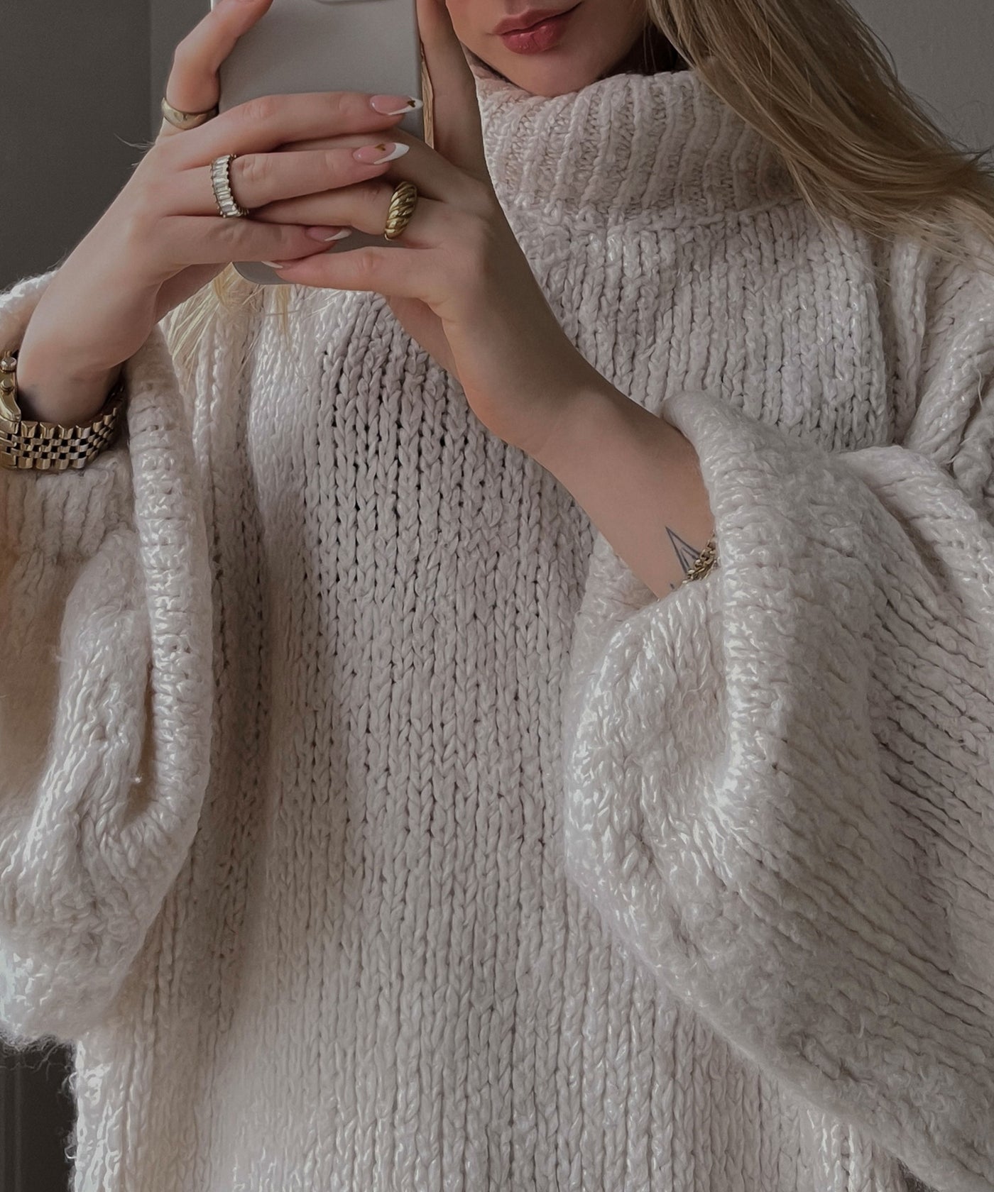Oversize Pullover Nata Beige  Ladypolitan ♡   