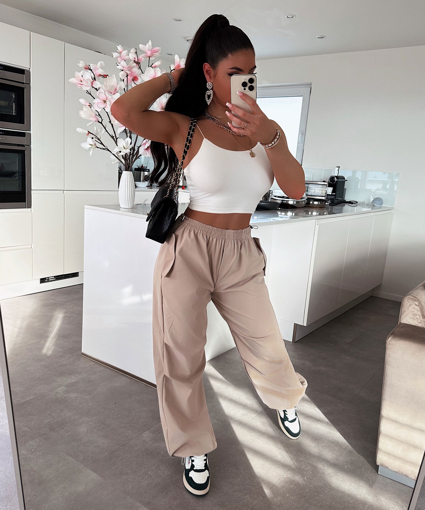 Parachute Hose Mila Beige  Ladypolitan ♡   