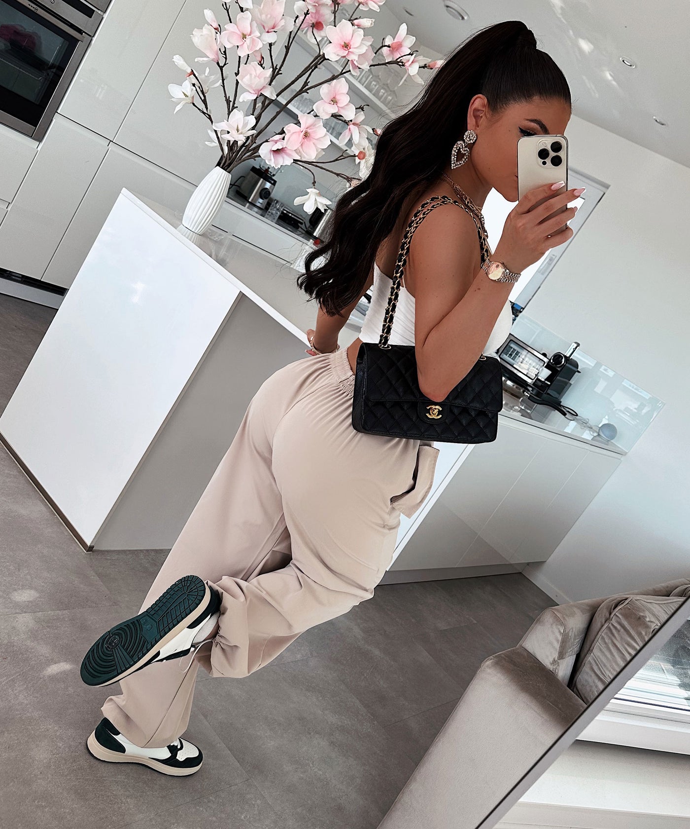 Parachute Hose Mila Beige  Ladypolitan ♡   