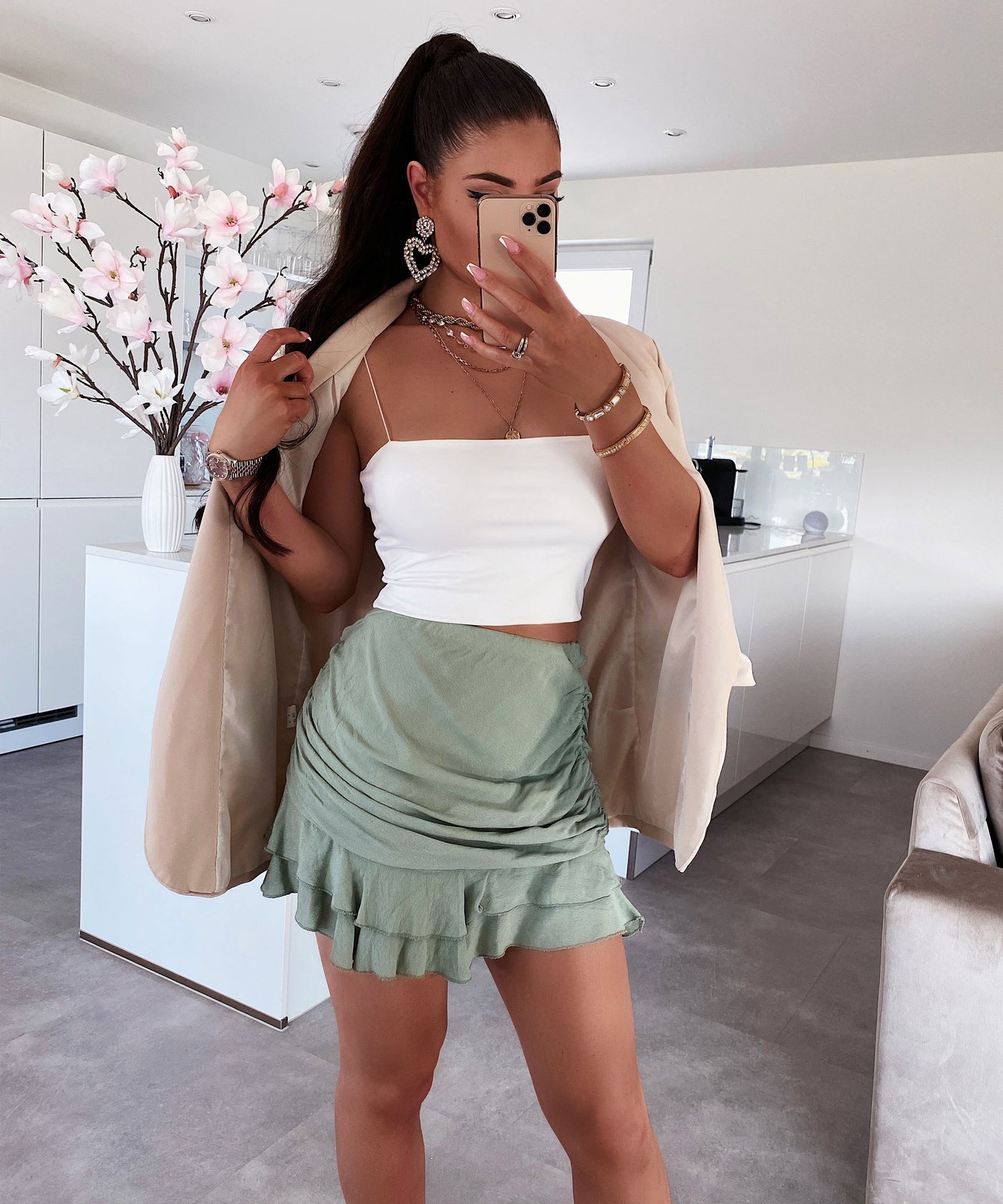 Rock Olivia Khaki  Ladypolitan ♡   
