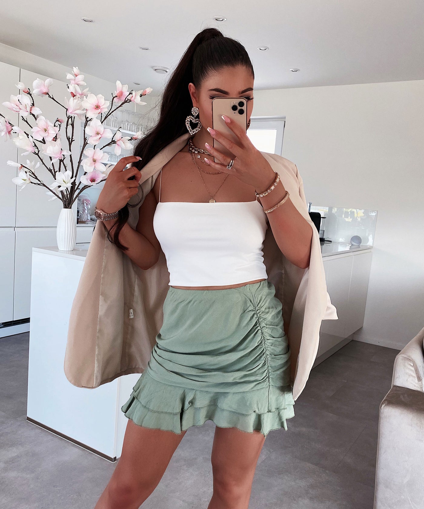Rock Olivia Khaki  Ladypolitan ♡   
