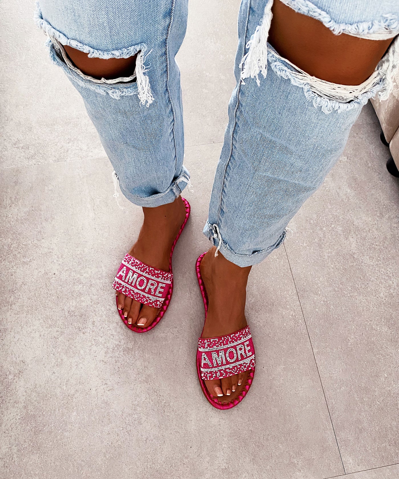 Schlappen Amore Pink  Ladypolitan ♡   