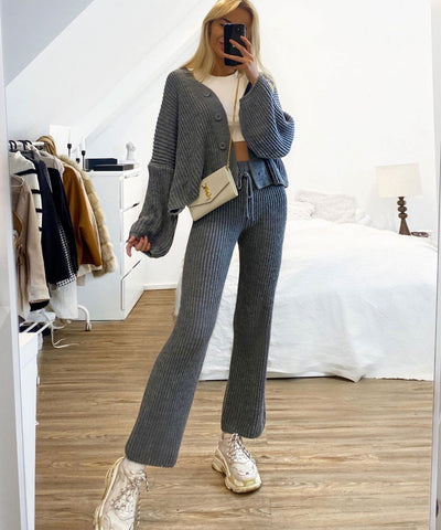 Set Marlyn Dunkelgrau  Ladypolitan - Fashion Onlineshop für Damen   
