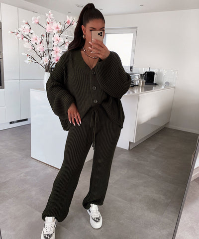 Set Marlyn Khaki  Ladypolitan - Fashion Onlineshop für Damen   