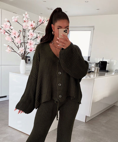 Set Marlyn Khaki  Ladypolitan - Fashion Onlineshop für Damen   