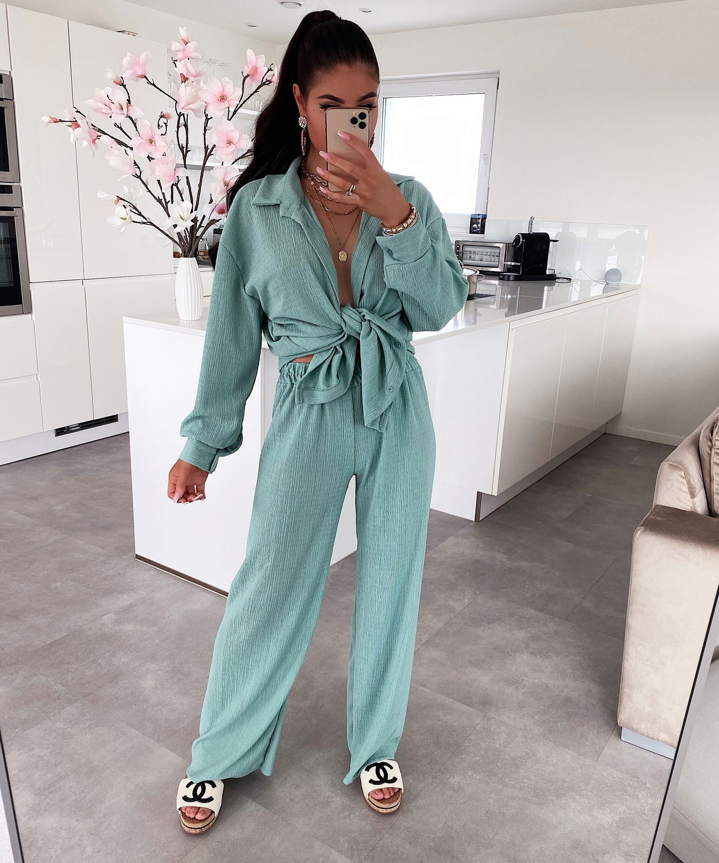 Set Mikayla Türkis  Ladypolitan - Fashion Onlineshop für Damen   