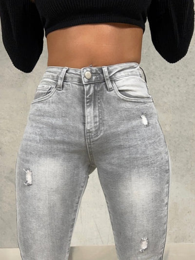Skinny Jeans Julia Hellgrau  Ladypolitan - Fashion Onlineshop für Damen   