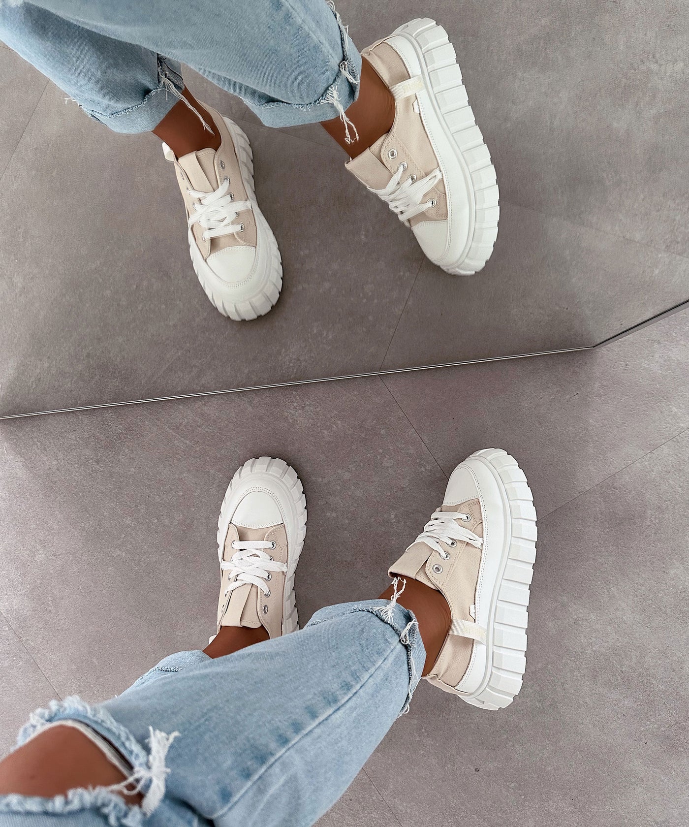 Sneaker Clareta Beige  Ladypolitan ♡   