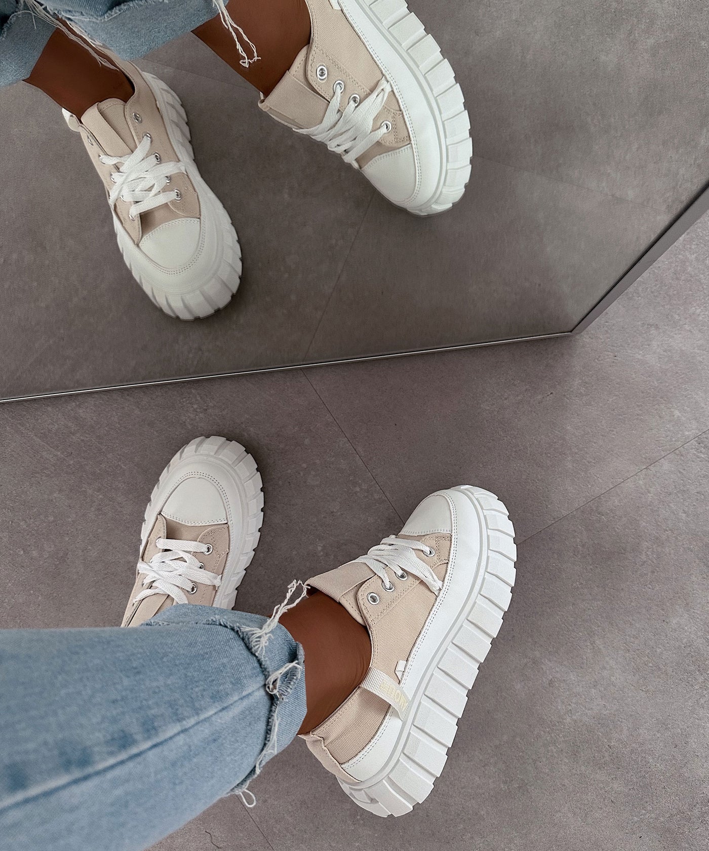 Sneaker Clareta Beige  Ladypolitan ♡   