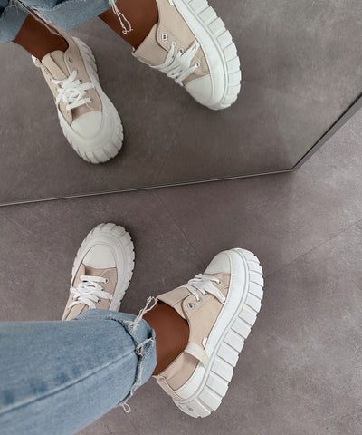Sneaker Clareta Beige  Ladypolitan ♡   