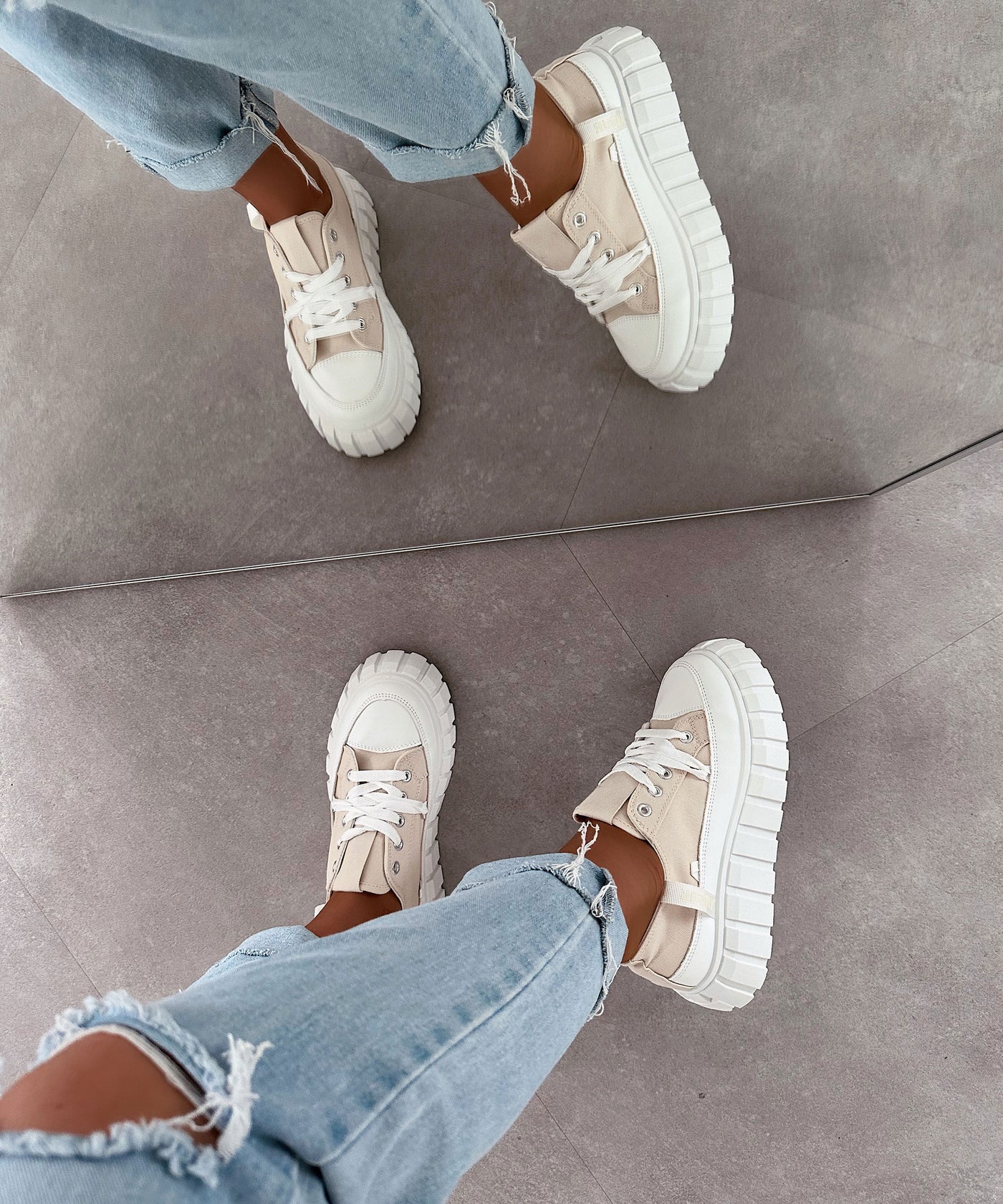 Sneaker Clareta Beige  Ladypolitan ♡   