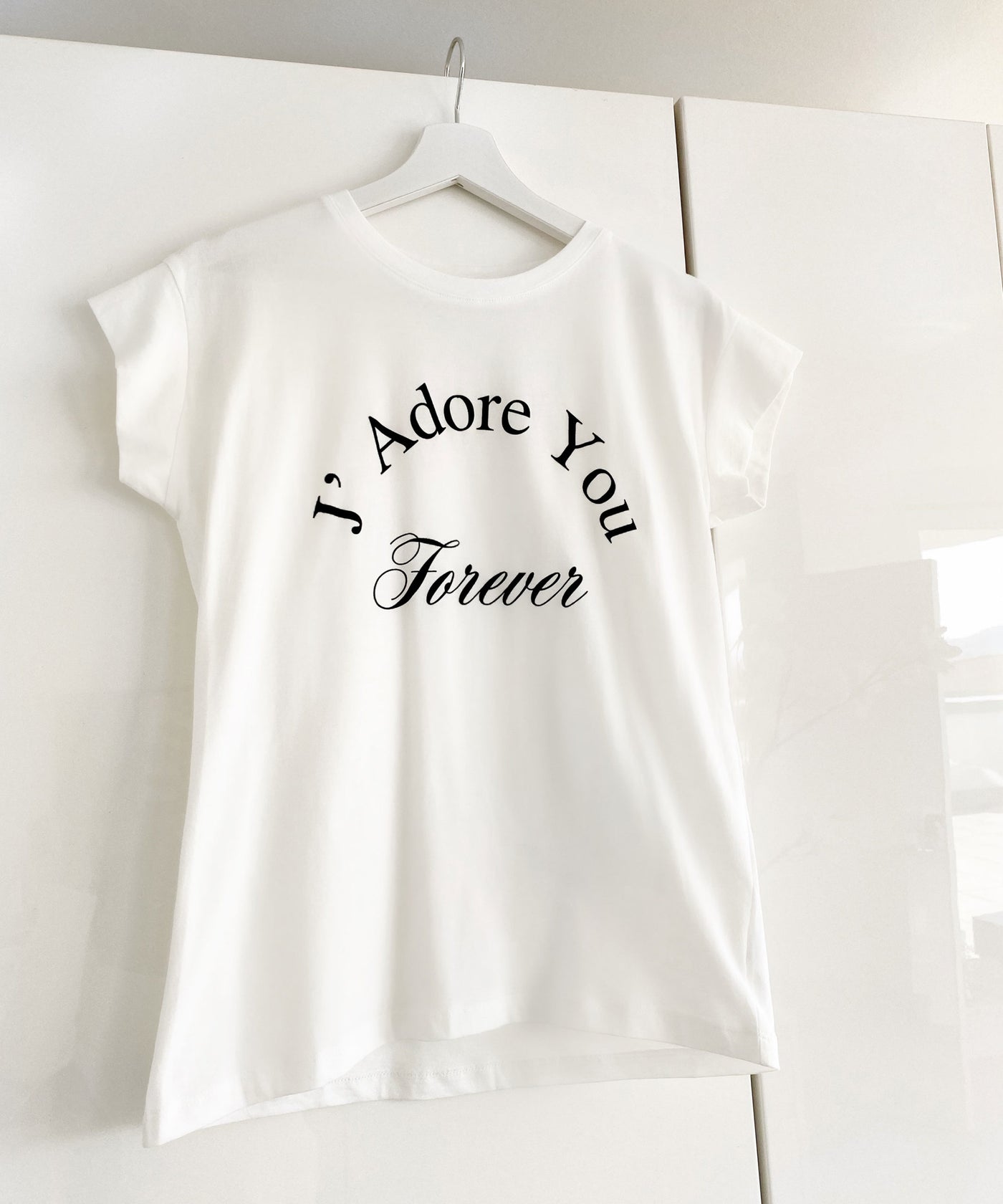 T-Shirt Forever Weiß  Ladypolitan - Fashion Onlineshop für Damen   