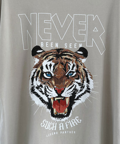T-Shirt Tiger Vintage Beige  Ladypolitan - Fashion Onlineshop für Damen   