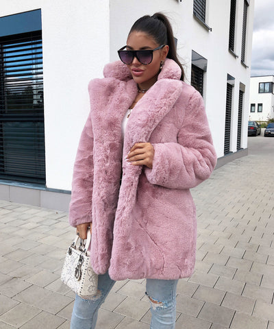 Teddyfell Jacke Rosa  Ladypolitan - Fashion Onlineshop für Damen   