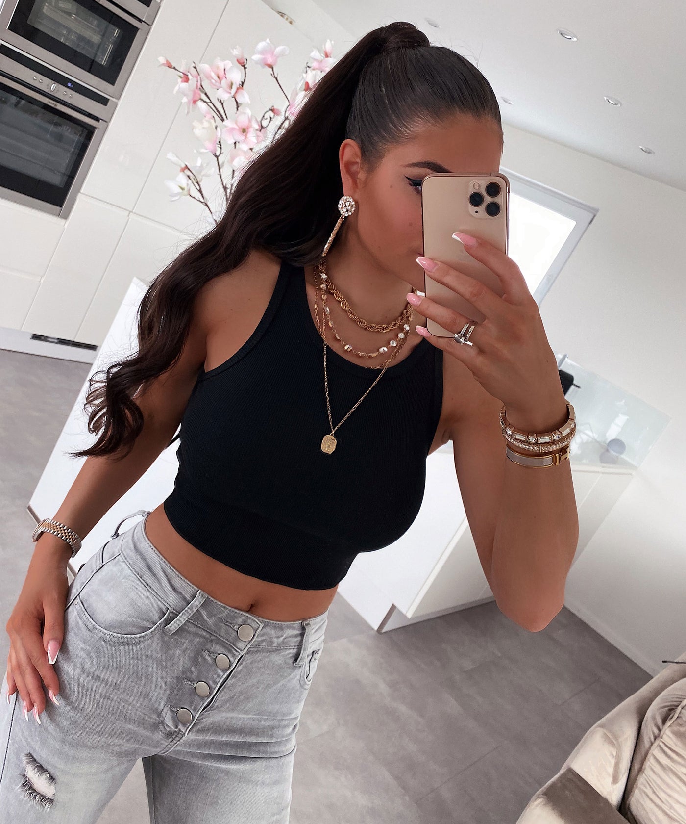 Top Chamie Schwarz  Ladypolitan - Fashion Onlineshop für Damen   