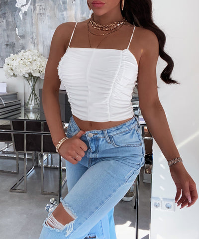 Top Leighton Weiß  Ladypolitan - Fashion Onlineshop für Damen   