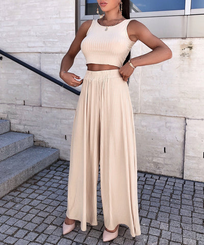 Weiches Ripp Set Ina Beige  Ladypolitan - Fashion Onlineshop für Damen   