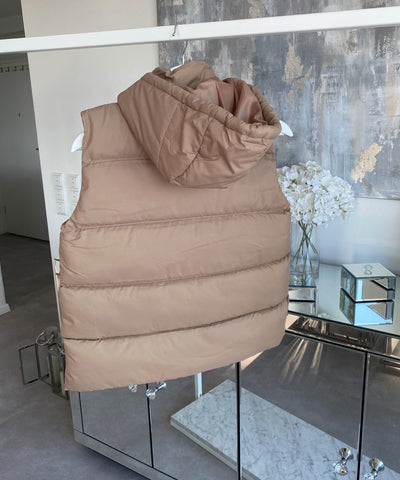 Weste Megan Kurz Camel  Ladypolitan - Fashion Onlineshop für Damen   