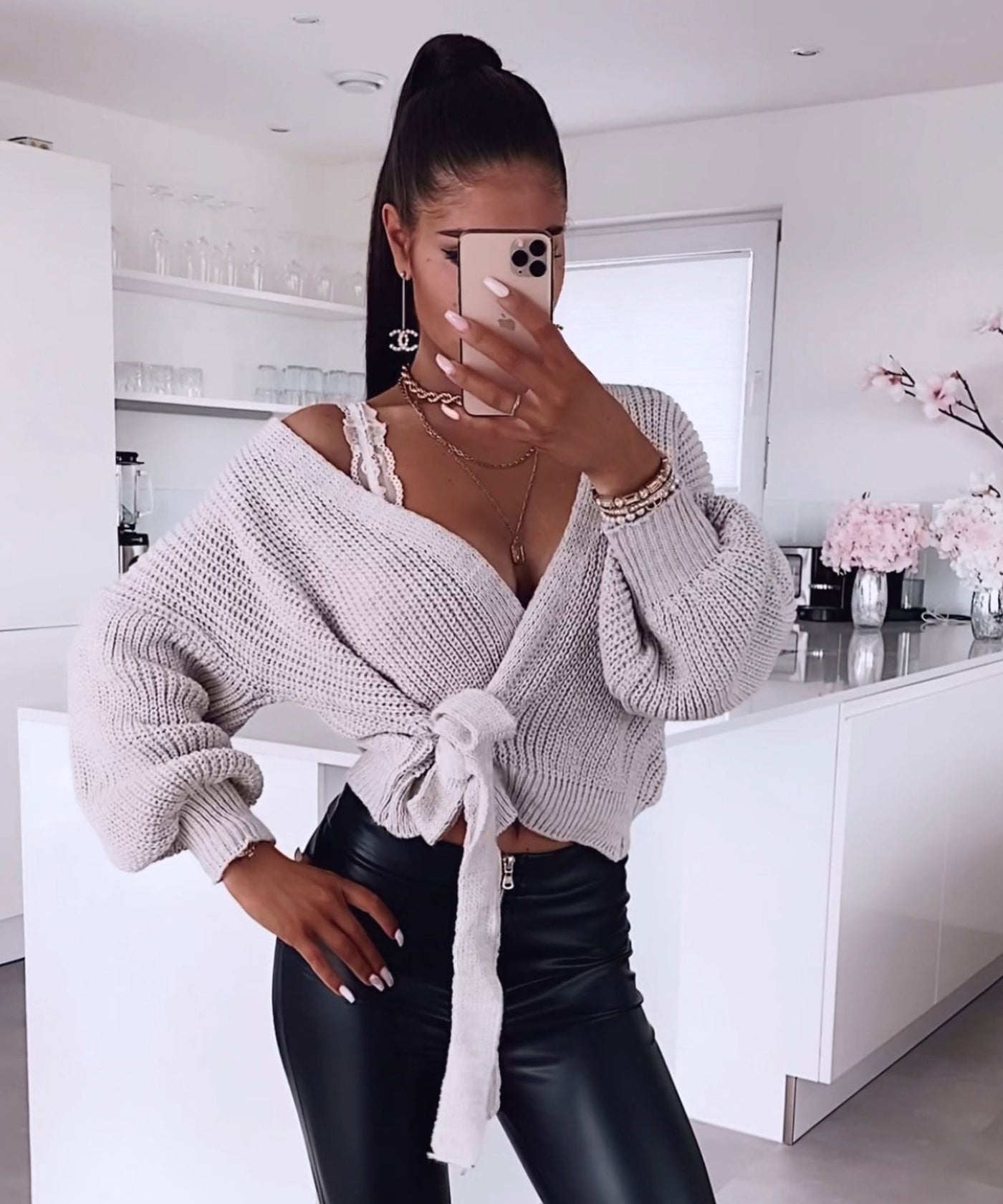 Wickel Pullover Beige  Ladypolitan - Fashion Onlineshop für Damen   