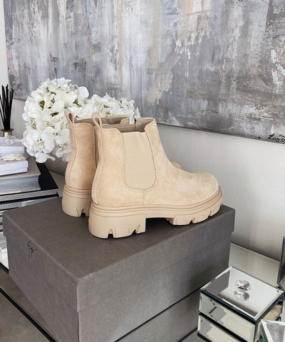 Wildleder Boots Tatum Beige  Ladypolitan ♡   