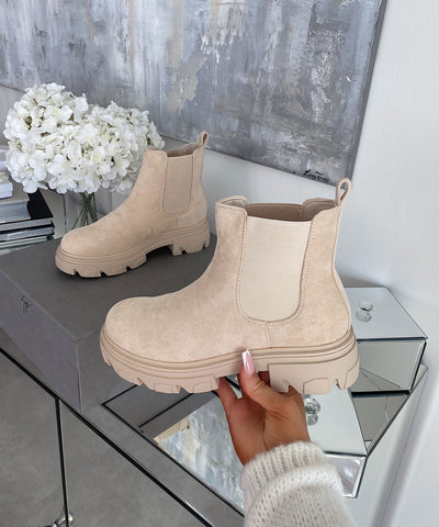 Wildleder Boots Tatum Beige  Ladypolitan ♡   