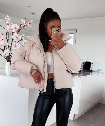Winterjacke Iris Hellbeige  Ladypolitan ♡   