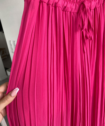 Plissee Hose Mira Fuchsia Pink  Ladypolitan - Fashion Onlineshop für Damen   