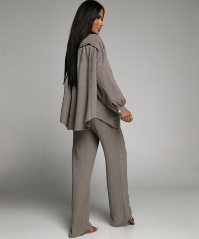 Muslin pants Abril Taupe
