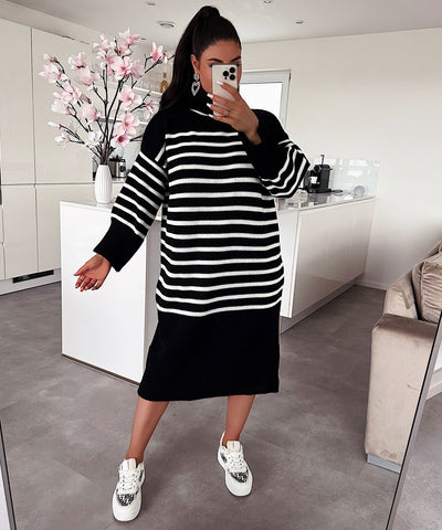 Maxi Knitted Dress Carolina Black