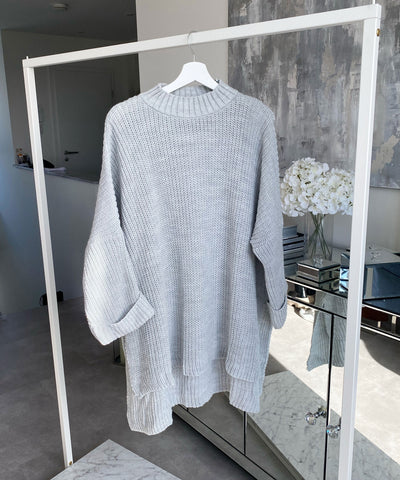 Oversized sweater Elsa light grey